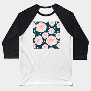 Peony in blue Baseball T-Shirt